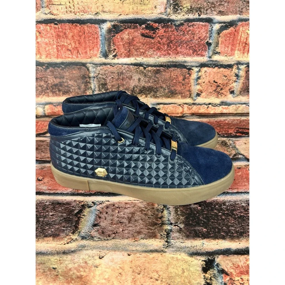 Nike Lebron XIII Lifestyle Dark Obsidian Studded 819859 400 Mens Sz‎ 11